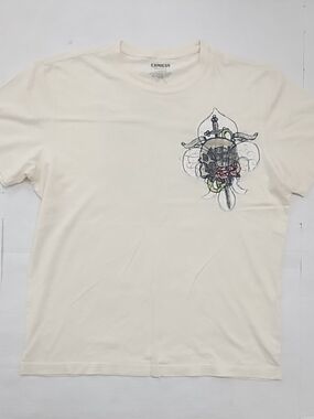 Express Cream Short-Sleeve Graphic Crew Tee